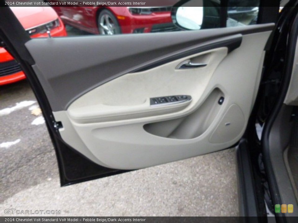Pebble Beige/Dark Accents Interior Door Panel for the 2014 Chevrolet Volt  #88428429