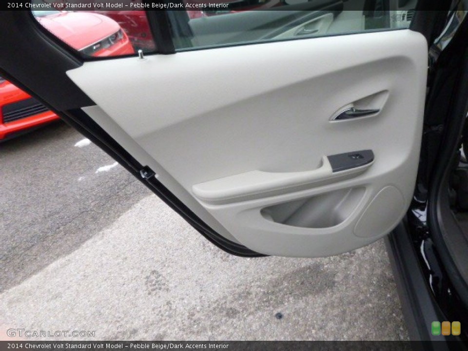 Pebble Beige/Dark Accents Interior Door Panel for the 2014 Chevrolet Volt  #88428479
