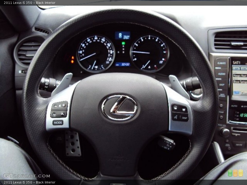 Black Interior Steering Wheel for the 2011 Lexus IS 350 #88431453