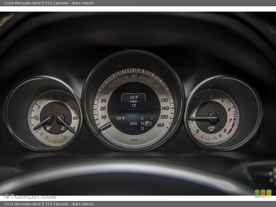 Black Interior Gauges for the 2014 Mercedes-Benz E 550 Cabriolet #88434426