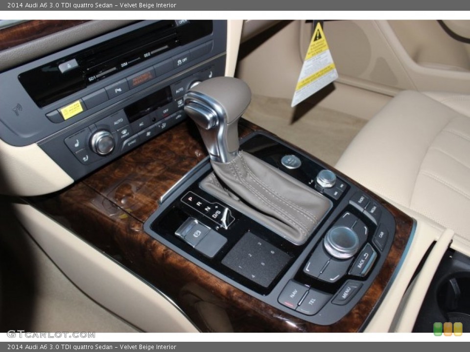 Velvet Beige Interior Transmission for the 2014 Audi A6 3.0 TDI quattro Sedan #88437594