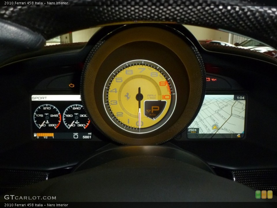 Nero Interior Gauges for the 2010 Ferrari 458 Italia #88437861