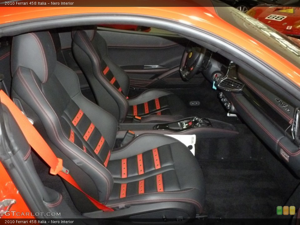 Nero Interior Front Seat for the 2010 Ferrari 458 Italia #88438407