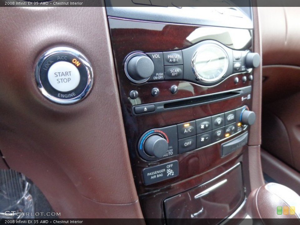 Chestnut Interior Controls for the 2008 Infiniti EX 35 AWD #88445625