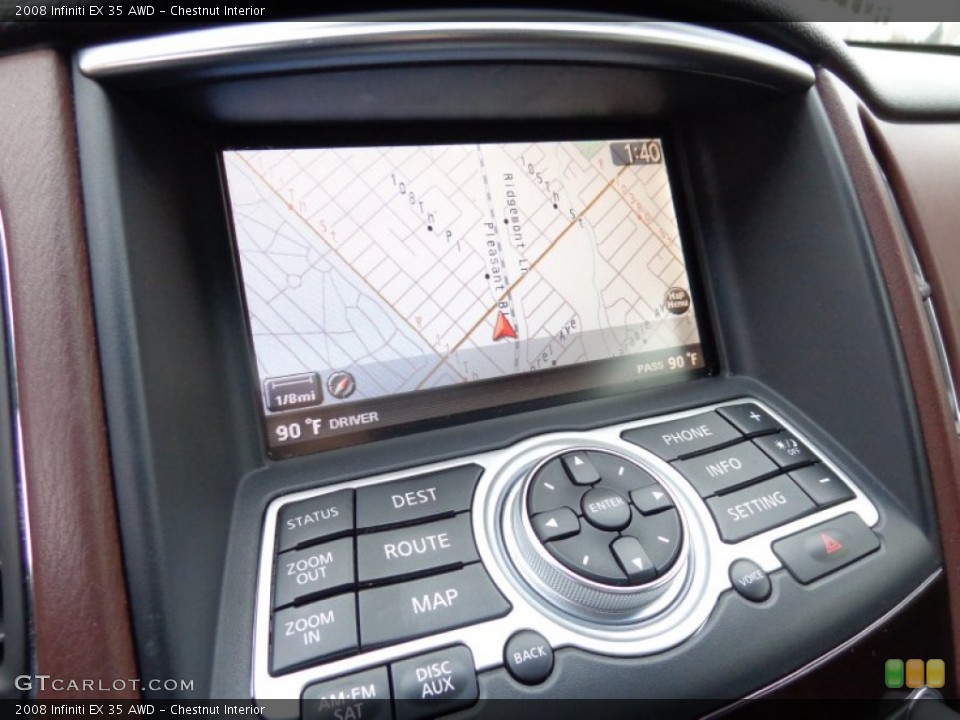 Chestnut Interior Controls for the 2008 Infiniti EX 35 AWD #88445649