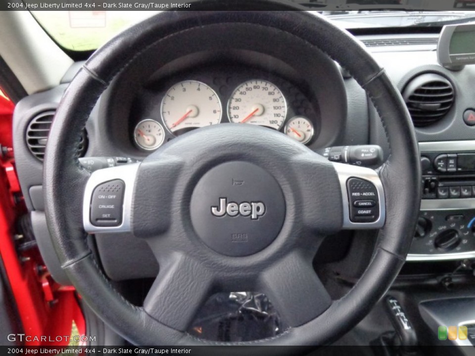 Dark Slate Gray/Taupe Interior Steering Wheel for the 2004 Jeep Liberty Limited 4x4 #88446723