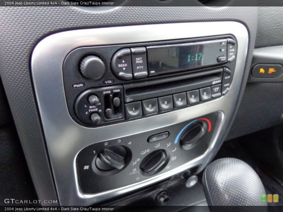 Dark Slate Gray/Taupe Interior Controls for the 2004 Jeep Liberty Limited 4x4 #88446774