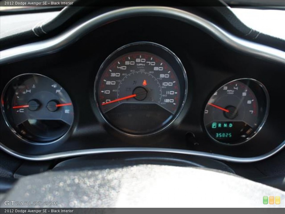 Black Interior Gauges for the 2012 Dodge Avenger SE #88449408