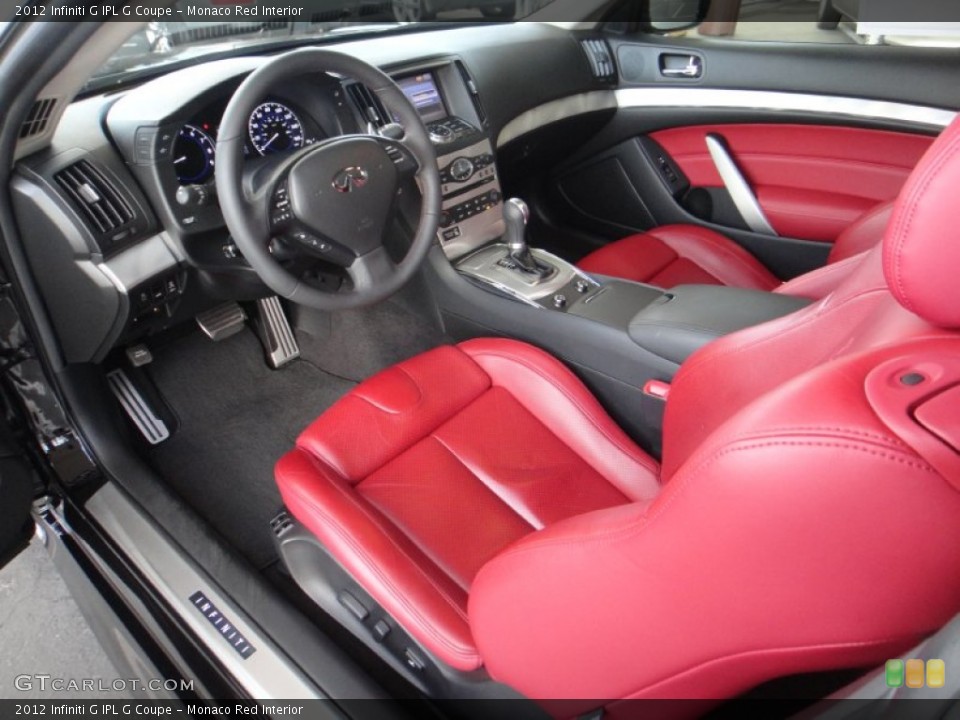 Monaco Red Interior Photo for the 2012 Infiniti G IPL G Coupe #88451292