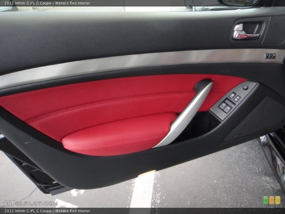 Monaco Red Interior Door Panel for the 2012 Infiniti G IPL G Coupe #88451361