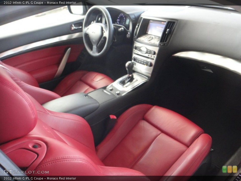 Monaco Red Interior Dashboard for the 2012 Infiniti G IPL G Coupe #88451466