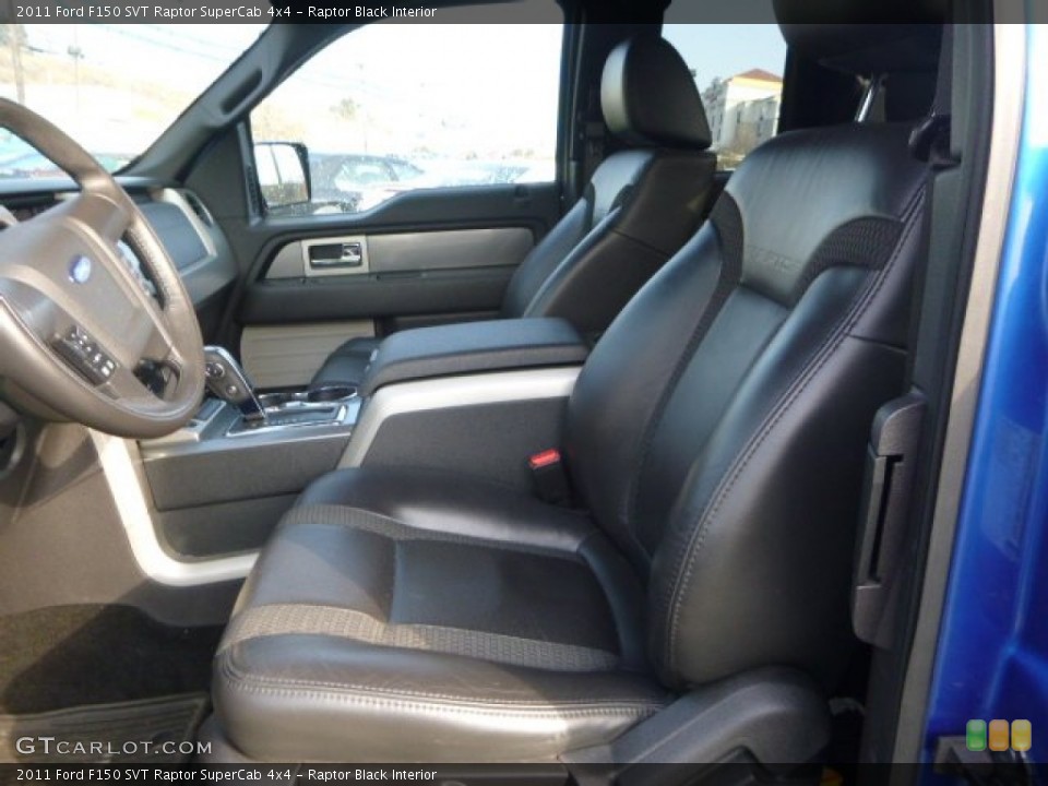 Raptor Black Interior Front Seat for the 2011 Ford F150 SVT Raptor SuperCab 4x4 #88454172
