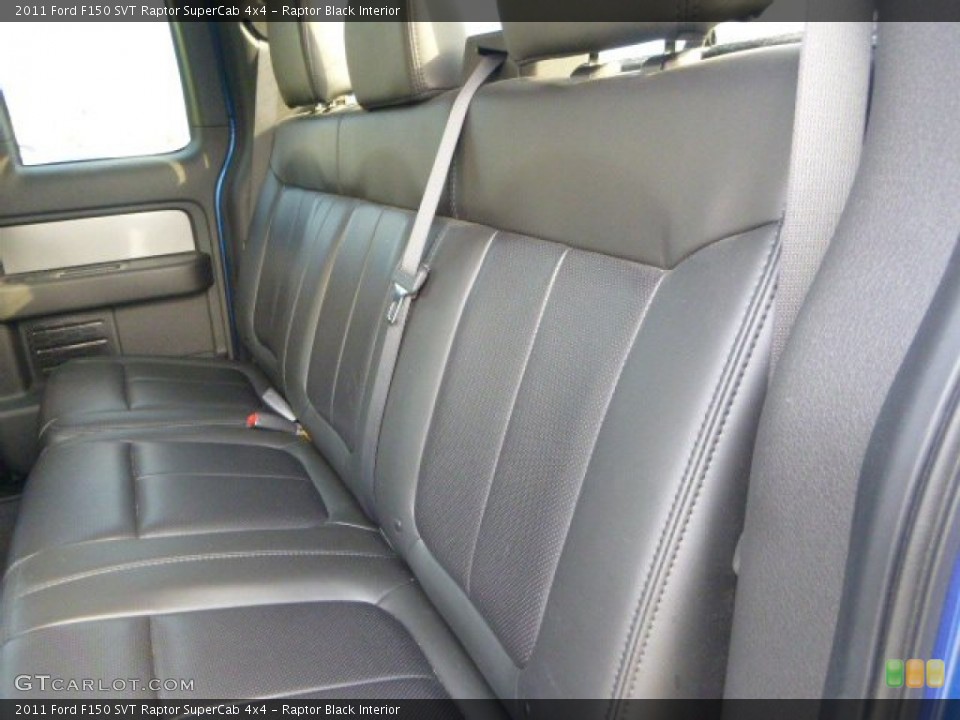 Raptor Black Interior Rear Seat for the 2011 Ford F150 SVT Raptor SuperCab 4x4 #88454193