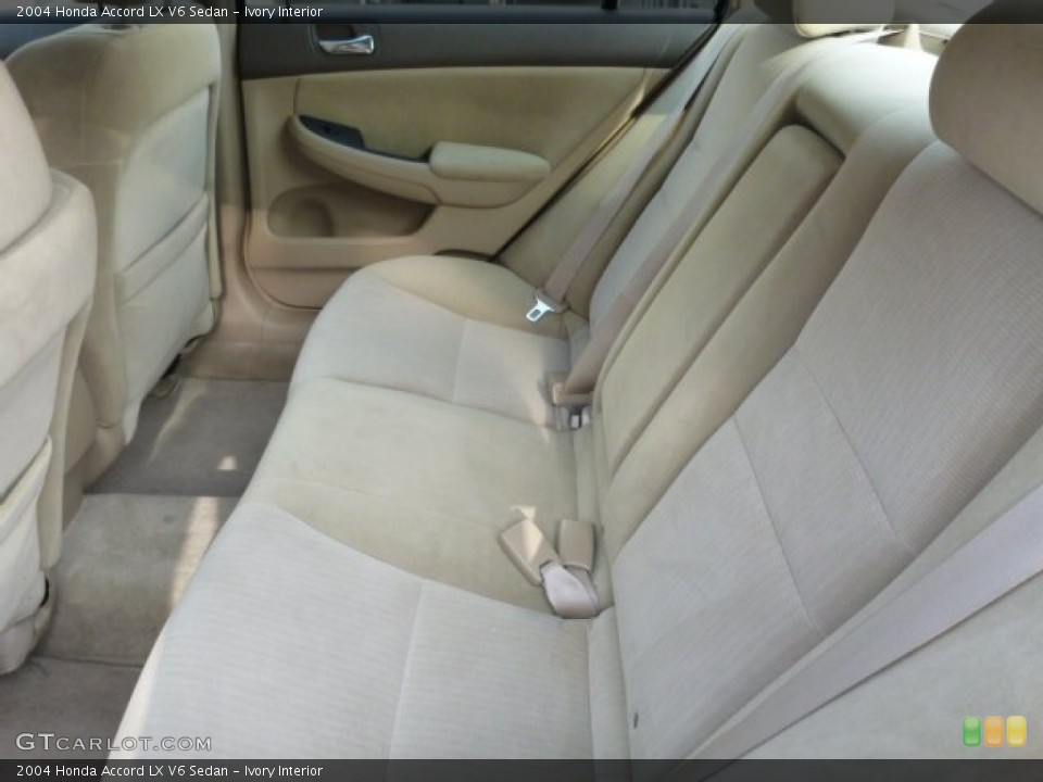 Ivory Interior Rear Seat for the 2004 Honda Accord LX V6 Sedan #88454538