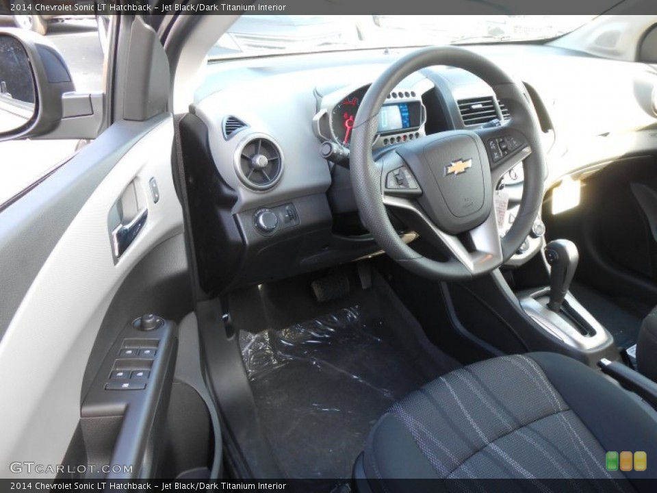 Jet Black/Dark Titanium Interior Prime Interior for the 2014 Chevrolet Sonic LT Hatchback #88454713