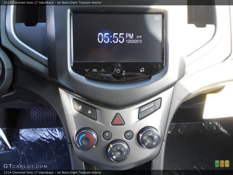 Jet Black/Dark Titanium Interior Controls for the 2014 Chevrolet Sonic LT Hatchback #88454850