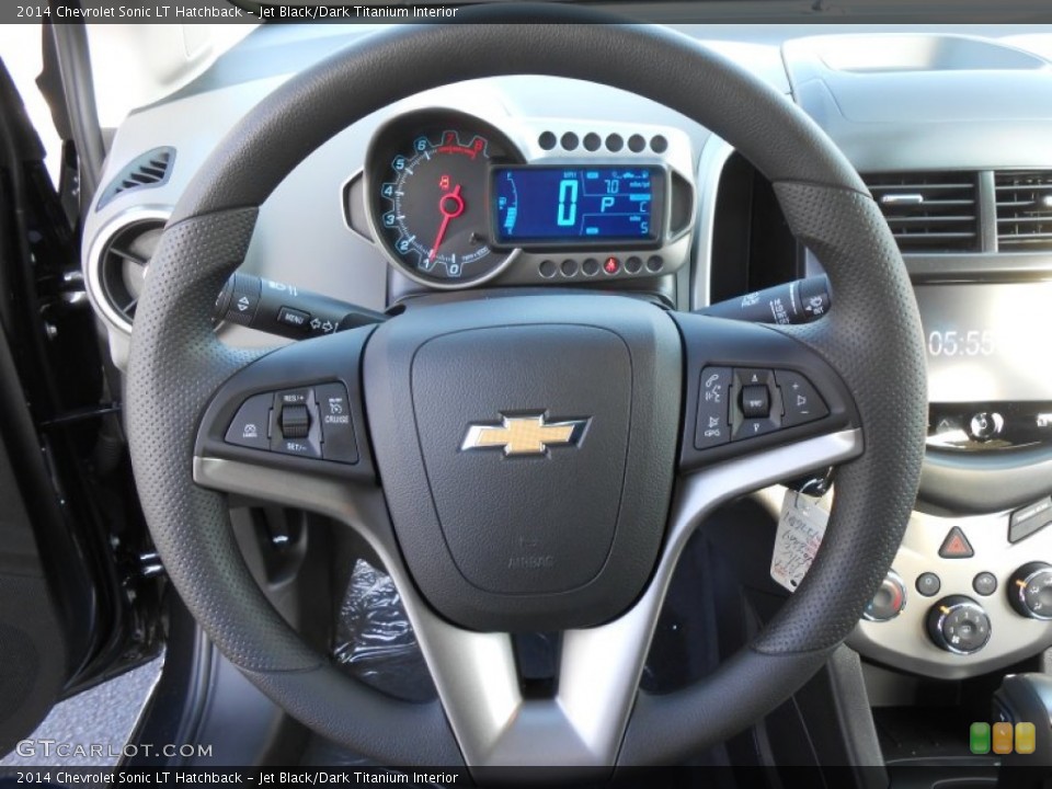 Jet Black/Dark Titanium Interior Steering Wheel for the 2014 Chevrolet Sonic LT Hatchback #88454874
