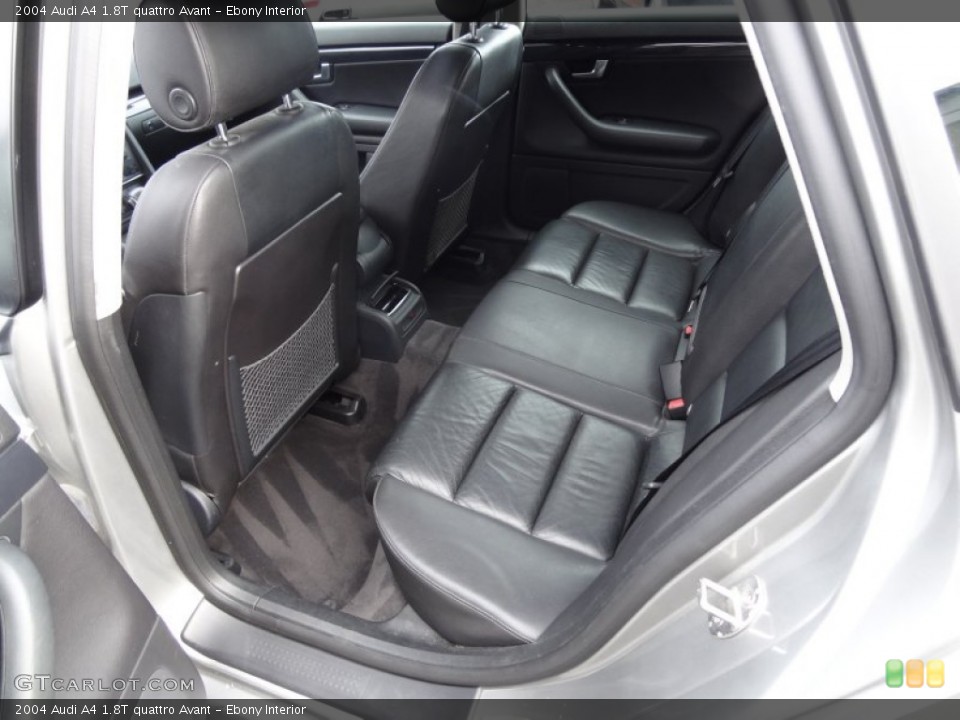 Ebony Interior Rear Seat for the 2004 Audi A4 1.8T quattro Avant #88459383