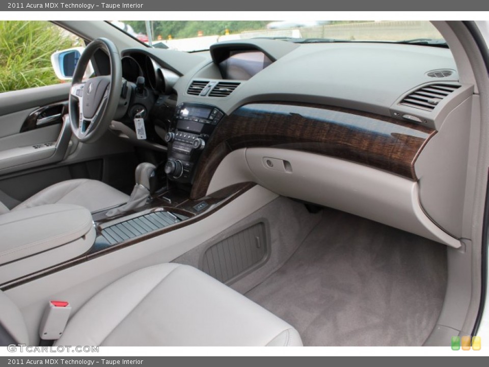 Taupe Interior Dashboard for the 2011 Acura MDX Technology #88464117