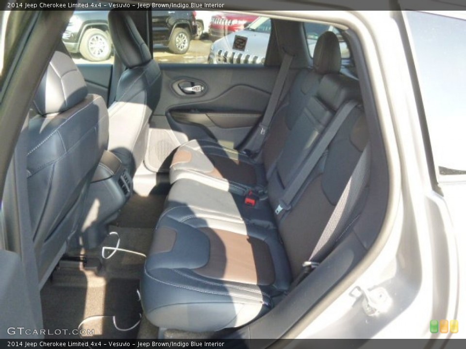 Vesuvio - Jeep Brown/Indigo Blue Interior Rear Seat for the 2014 Jeep Cherokee Limited 4x4 #88465630