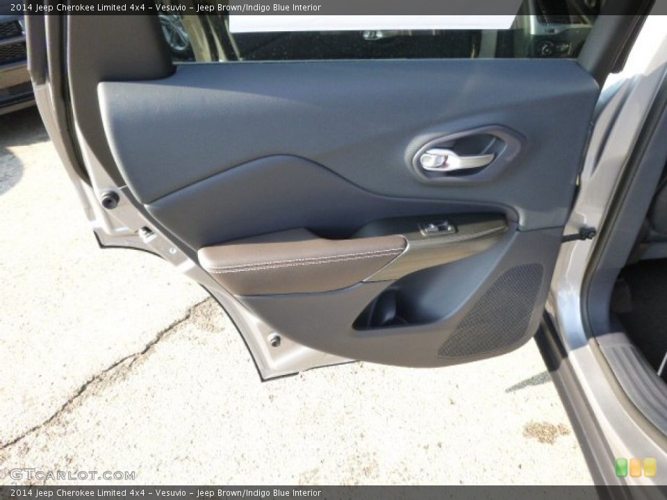 Vesuvio - Jeep Brown/Indigo Blue Interior Door Panel for the 2014 Jeep Cherokee Limited 4x4 #88465653