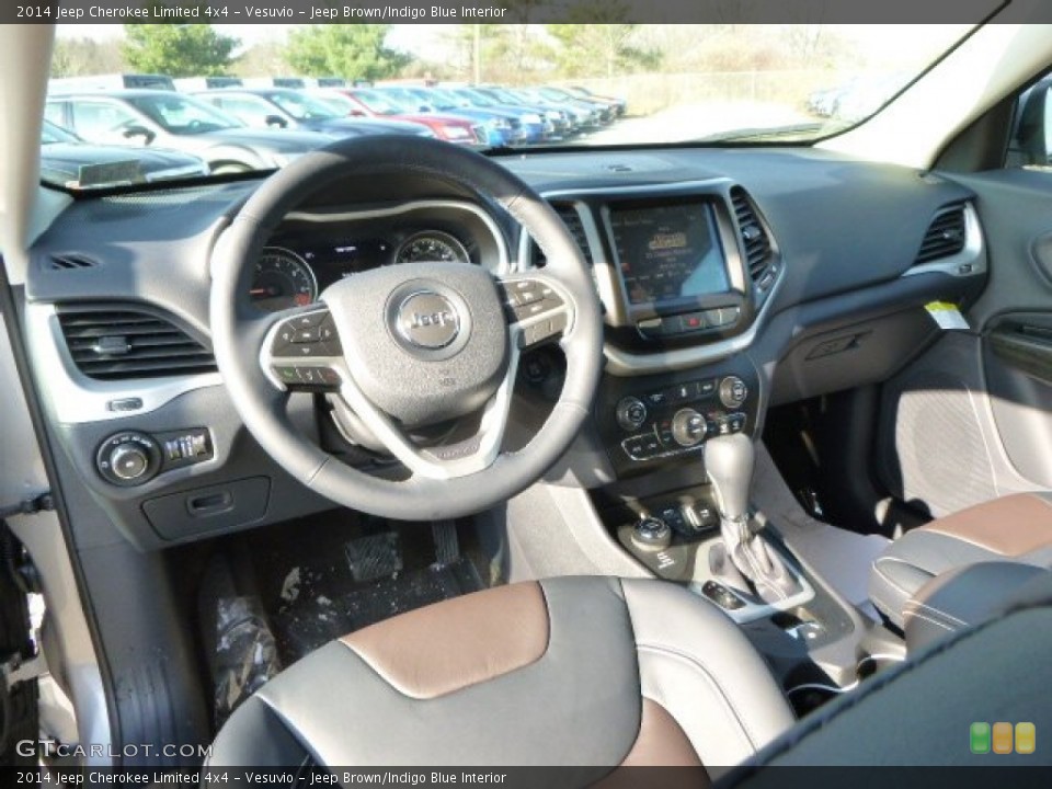 Vesuvio - Jeep Brown/Indigo Blue Interior Prime Interior for the 2014 Jeep Cherokee Limited 4x4 #88465677