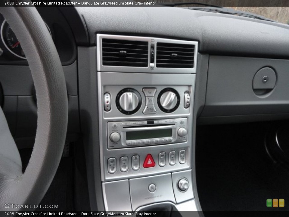 Dark Slate Gray/Medium Slate Gray Interior Controls for the 2008 Chrysler Crossfire Limited Roadster #88472490