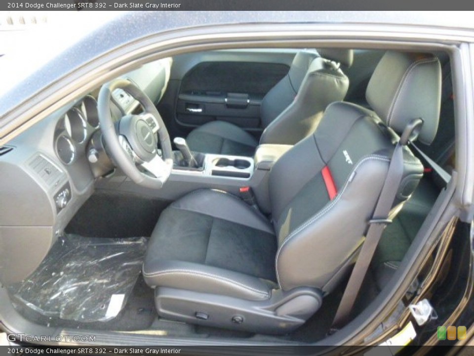 Dark Slate Gray Interior Front Seat for the 2014 Dodge Challenger SRT8 392 #88473894