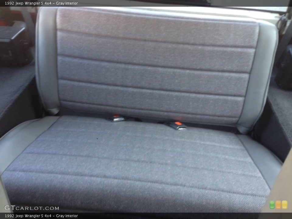Gray Interior Rear Seat for the 1992 Jeep Wrangler S 4x4 #88475226