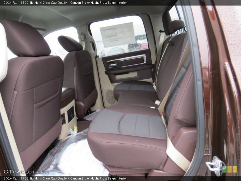 Canyon Brown/Light Frost Beige Interior Rear Seat for the 2014 Ram 3500 Big Horn Crew Cab Dually #88485760