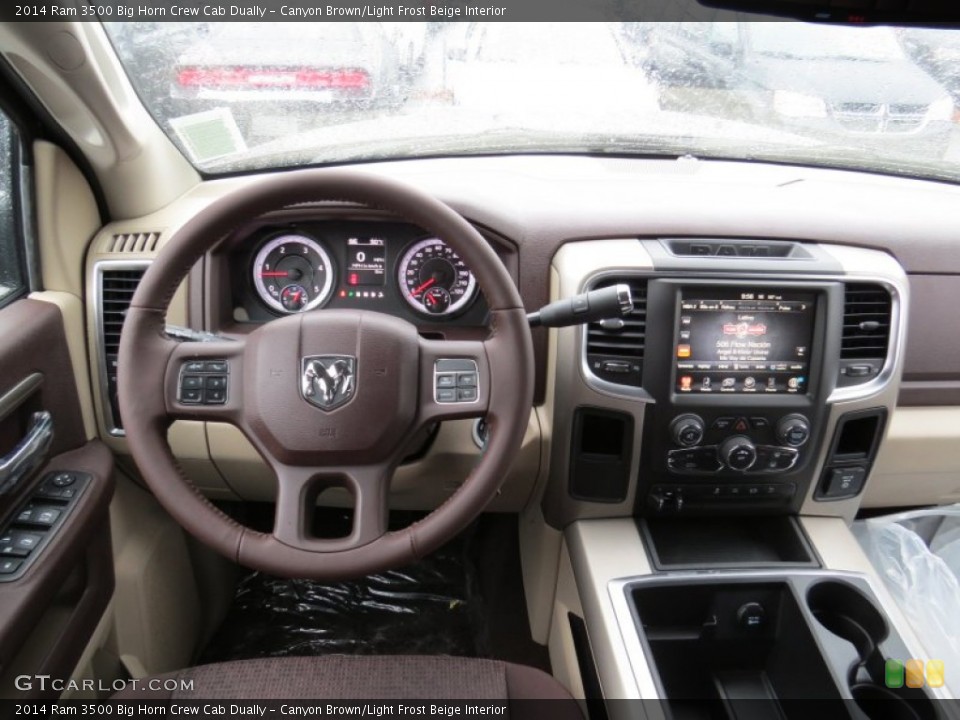 Canyon Brown/Light Frost Beige Interior Dashboard for the 2014 Ram 3500 Big Horn Crew Cab Dually #88485786