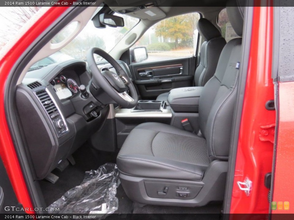 Black Interior Front Seat for the 2014 Ram 1500 Laramie Crew Cab #88486005