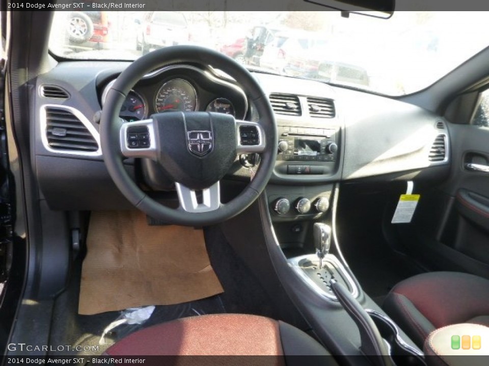 Black/Red Interior Dashboard for the 2014 Dodge Avenger SXT #88486089