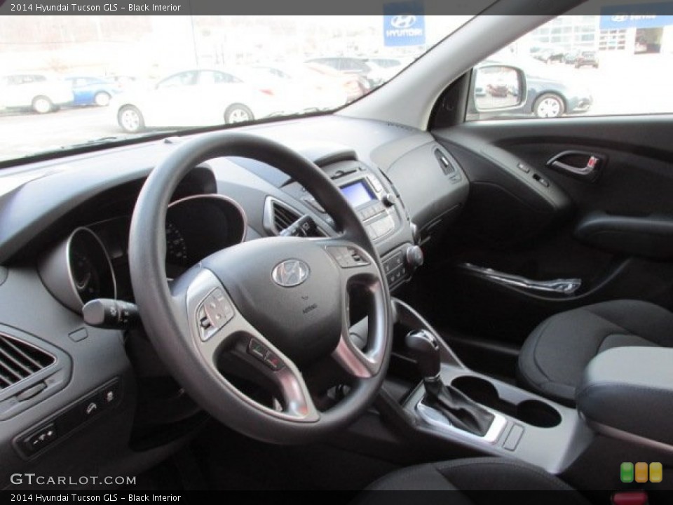 Black Interior Dashboard for the 2014 Hyundai Tucson GLS #88489926