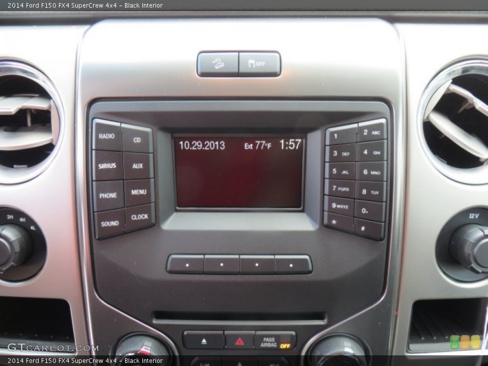 Black Interior Controls for the 2014 Ford F150 FX4 SuperCrew 4x4 #88490979