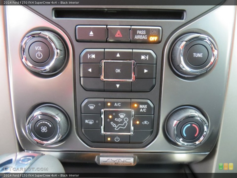 Black Interior Controls for the 2014 Ford F150 FX4 SuperCrew 4x4 #88490990