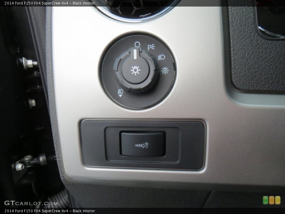 Black Interior Controls for the 2014 Ford F150 FX4 SuperCrew 4x4 #88491021