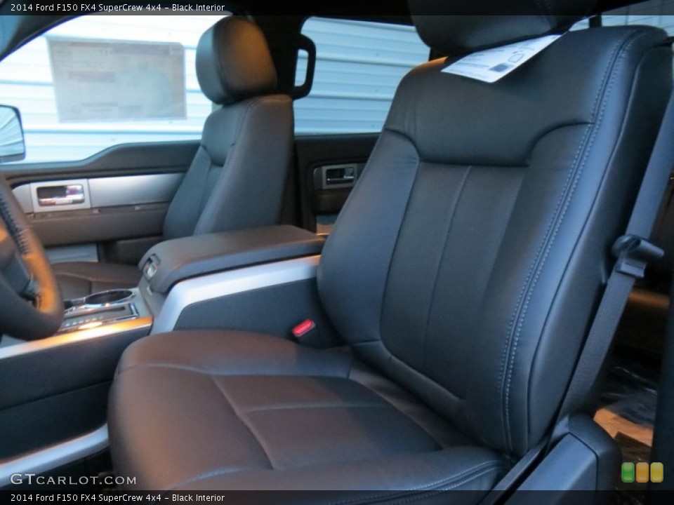 Black Interior Front Seat for the 2014 Ford F150 FX4 SuperCrew 4x4 #88491333