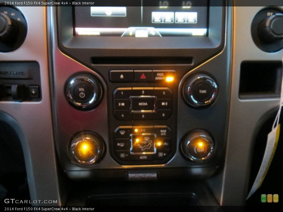 Black Interior Controls for the 2014 Ford F150 FX4 SuperCrew 4x4 #88491381