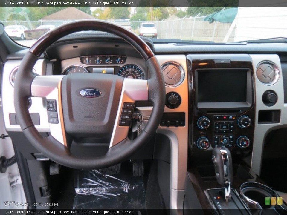 Platinum Unique Black 2014 Ford F150 Interiors