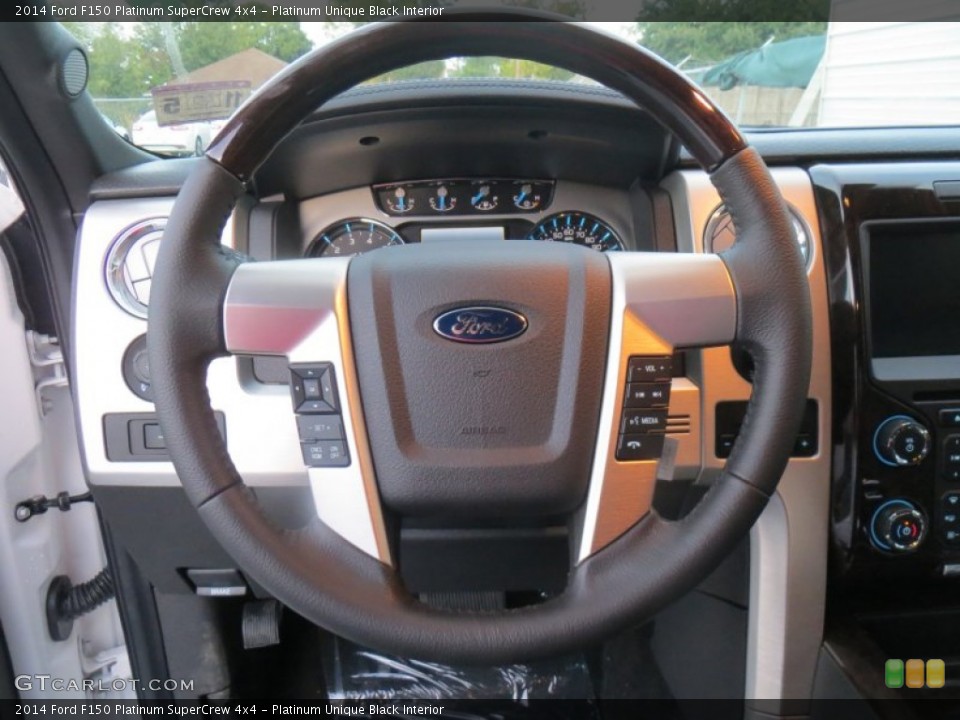 Platinum Unique Black Interior Steering Wheel for the 2014 Ford F150 Platinum SuperCrew 4x4 #88491789