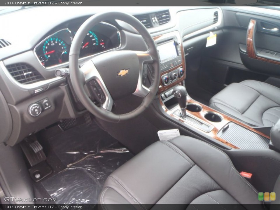 Ebony Interior Prime Interior for the 2014 Chevrolet Traverse LTZ