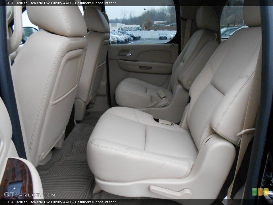Cashmere/Cocoa Interior Rear Seat for the 2014 Cadillac Escalade ESV Luxury AWD #88499139