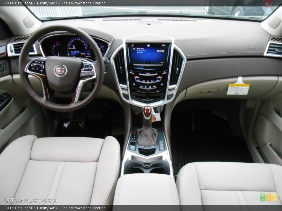 Shale/Brownstone Interior Dashboard for the 2014 Cadillac SRX Luxury AWD #88500672
