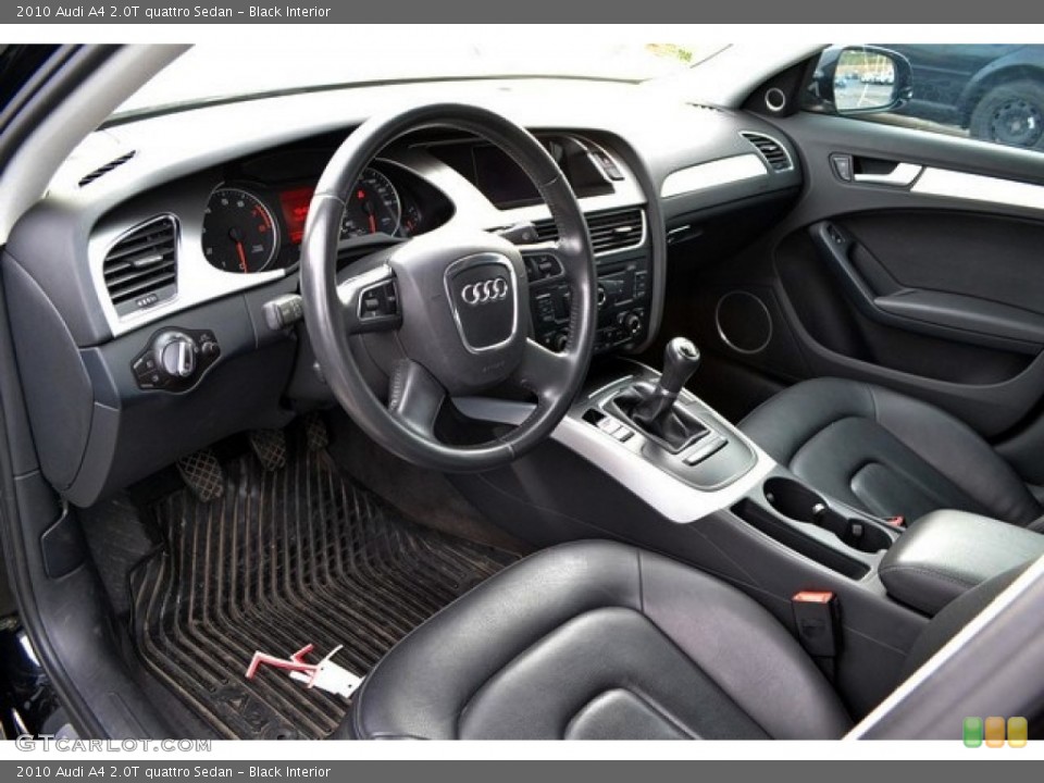 Black Interior Prime Interior for the 2010 Audi A4 2.0T quattro Sedan #88503111
