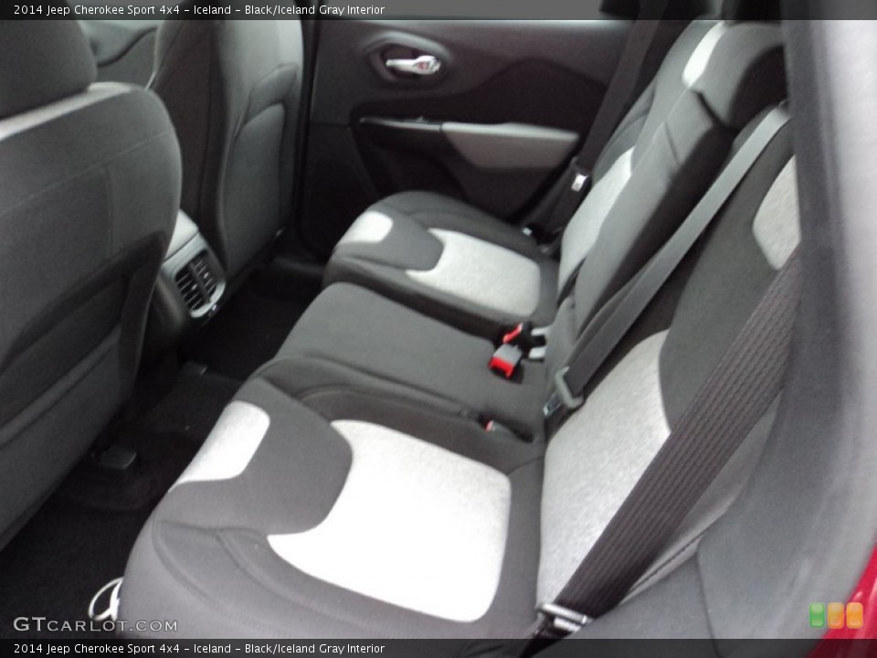 Iceland - Black/Iceland Gray Interior Rear Seat for the 2014 Jeep Cherokee Sport 4x4 #88506786