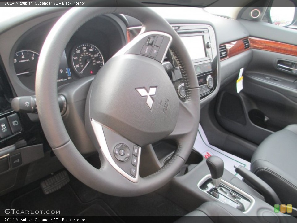 Black Interior Steering Wheel for the 2014 Mitsubishi Outlander SE #88507989