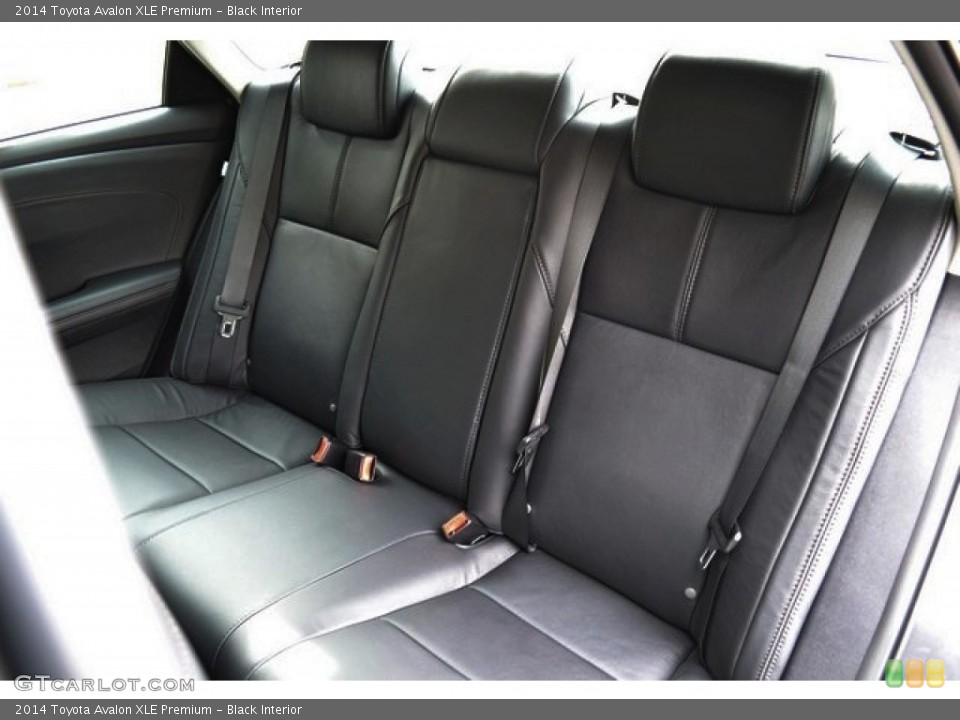 Black Interior Rear Seat for the 2014 Toyota Avalon XLE Premium #88508502