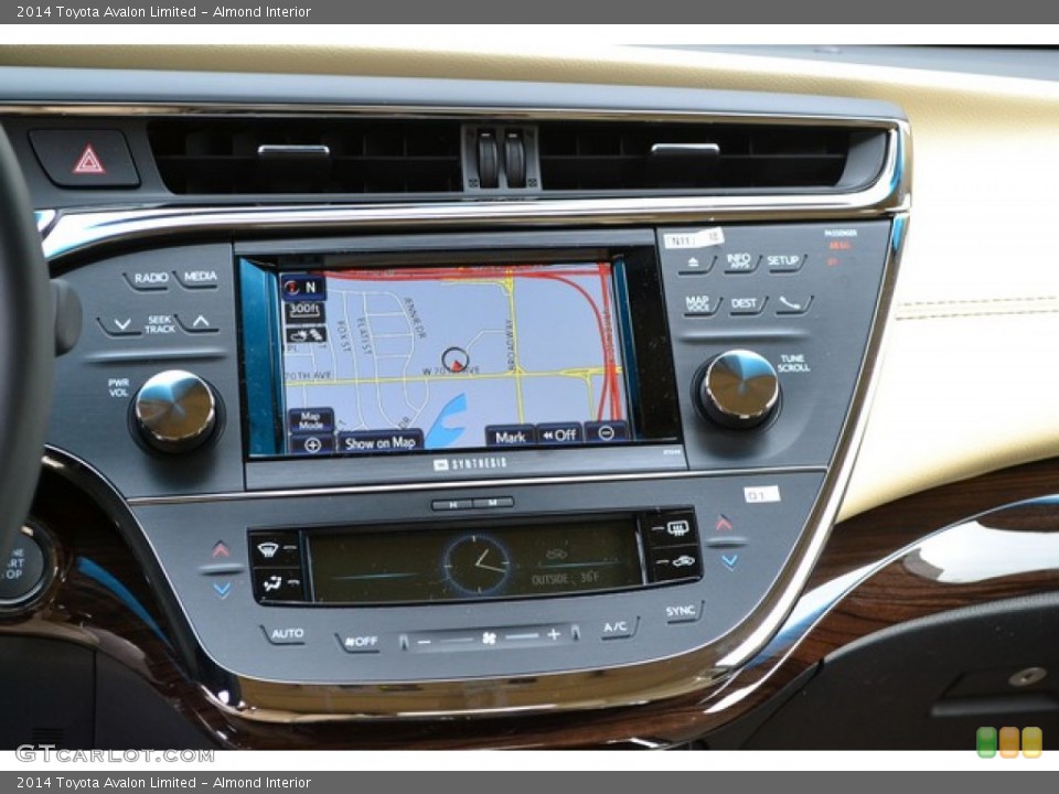 Almond Interior Controls for the 2014 Toyota Avalon Limited #88508982