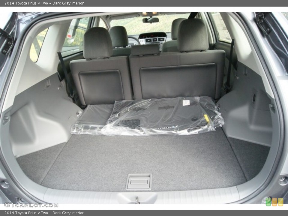 Dark Gray Interior Trunk for the 2014 Toyota Prius v Two #88509804